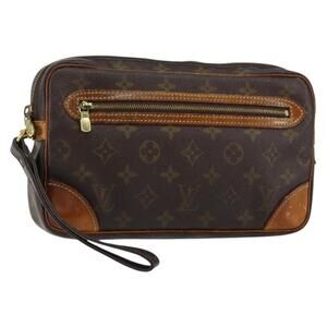 LOUIS VUITTON Monogram Marly Dragonne GM Clutch Bag M51825 LV Auth 150235